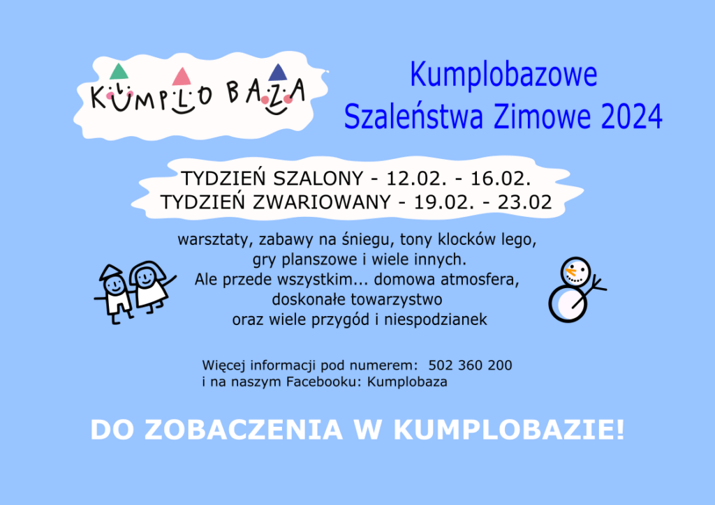 Półkolonie - zima 2024